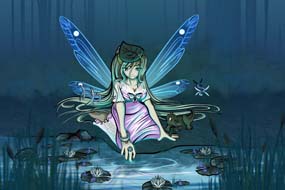 Anime Lake Fairy Commission Art