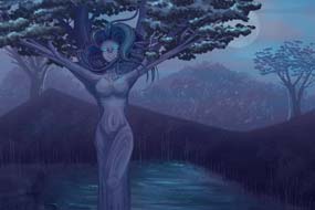 Goddess of the Swamp Fae Art