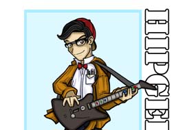Nerd Guitar Commission Art