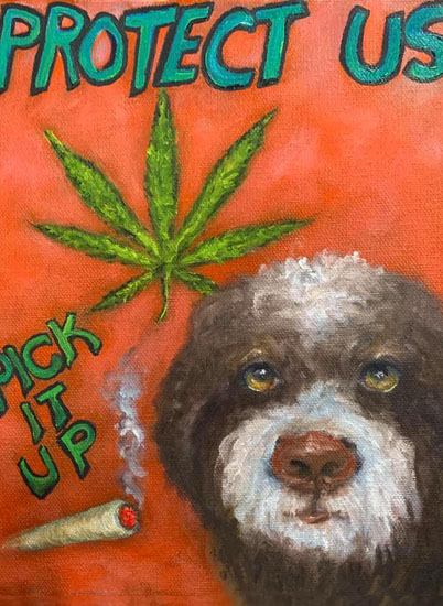 Alternate Poster next to home printer